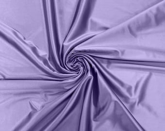 Lilac Deluxe Shiny Polyester Spandex Fabric Stretch 58" Wide Sold by The Yard.