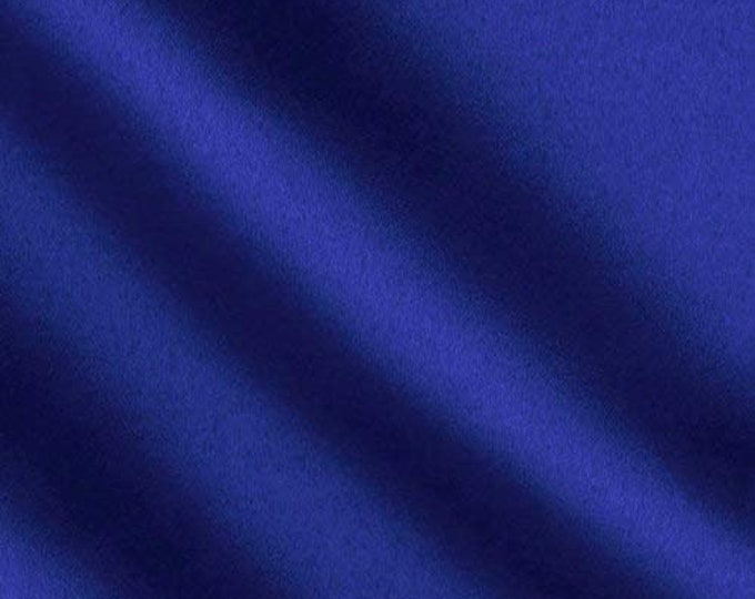 Royal Blue Light Weight Charmeuse Satin Fabric for Wedding Dress 60" inches wide sold by The Yard.