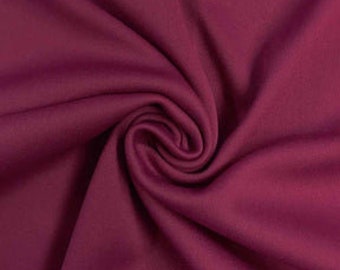 Magenta Polyester Knit Interlock Mechanical Stretch Fabric 58"/60"/Draping Tent Fabric. Sold By The Yard.