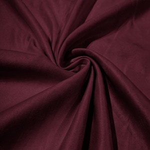 Wine Faux Suede Polyester Fabric/ Micro suede/ 58&quot; Wide/ Upholstery Weight/ Tablecloth/ Bags/ Pouches/ Cosplay/ Costume.