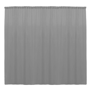 Grey SEAMLESS Backdrop Drape Panel, All Sizes Available in Polyester Poplin, Party Supplies Curtains.