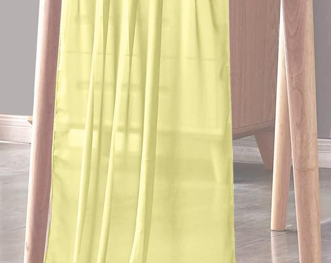 Banana Yellow - Chiffon Sheer Table Runner for Wedding, Decorations for Birthday Parties, Banquets, Engagements.