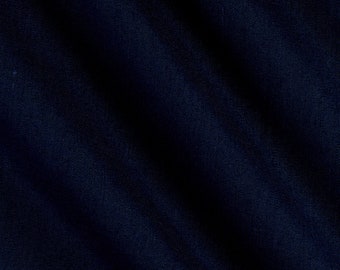 Navy Blue 58-59" Wide Premium Light Weight Poly Cotton Blend Broadcloth Fabric Sold By The Yard.