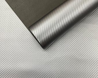 Charcoal Carbon Fiber Marine Vinyl Fabric, 54" Wide Upholstery Material