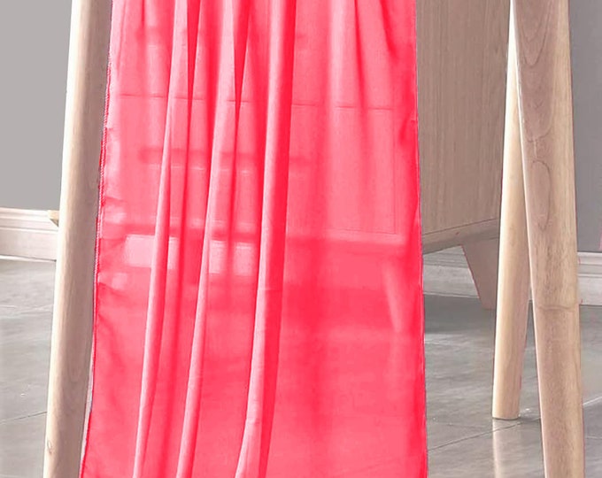 Neon Pink - Chiffon Sheer Table Runner for Wedding, Decorations for Birthday Parties, Banquets, Engagements.