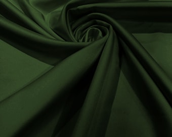 Dark Sage Green - Matte L'Amour Satin (Peau de Soie) Duchess Fabric Bridesmaid Dress 58"-60" Wide/Costume/wedding.