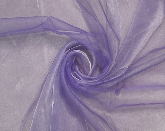 Orchid 58/60" Wide 100% Polyester Soft Light Weight, Sheer, See Through Crystal Organza Fabric Sold By The Yard.