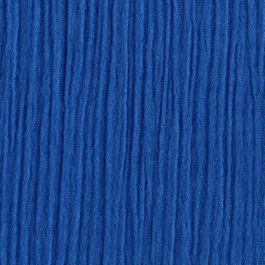 Royal Blue Cotton Gauze Fabric 100 Cotton 48/50 Inches Wide Crinkled