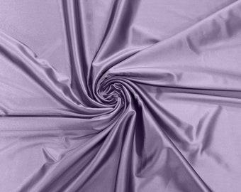 Lilac Heavy Shiny Satin Stretch Spandex Fabric | 58 Inches Wide for Prom.