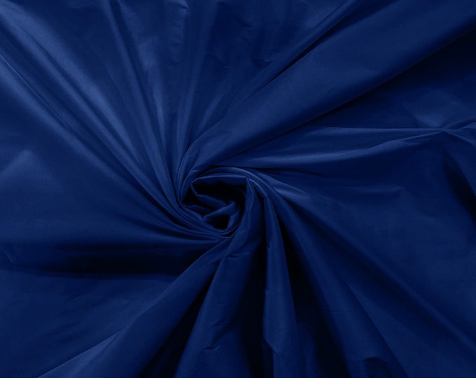 Royal Blue 100% Polyester Imitation Silk Taffeta Fabric 55" Wide/Costume/Dress/Cosplay/Wedding.