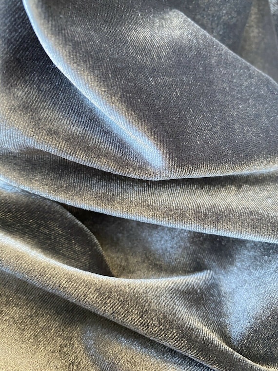 1 X Spandex Metallic Silver Fabric /60/ Sold by The Yard