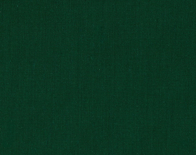 Hunter Green 58-59" Wide Premium Light Weight Poly Cotton Blend Broadcloth Fabric Sold By The Yard.