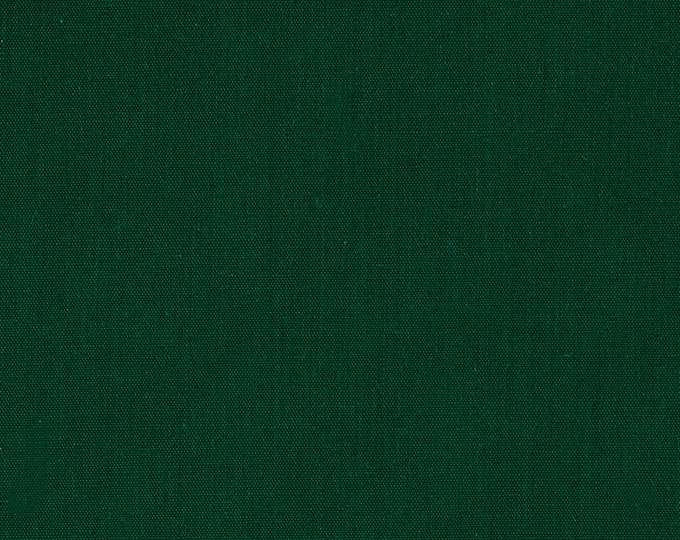 Hunter Green 58-59" Wide Premium Light Weight Poly Cotton Blend Broadcloth Fabric Sold By The Yard.