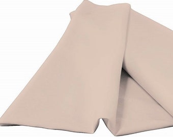 Khaki 60" Wide 100% Polyester Spun Poplin Fabric Sold By The Yard.