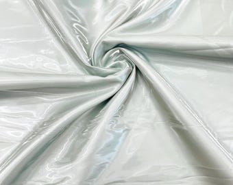 Light Sage Green Bridal Liquid Satin Fabric/Glossy Satin/58” Wide/Prom.