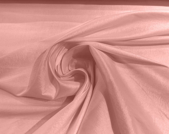 Blush 58" Wide Medium Weight Stretch Two Tone Taffeta Fabric, Stretch Fabric For Bridal Dress Clothing Custom Wedding Gown, New Colors