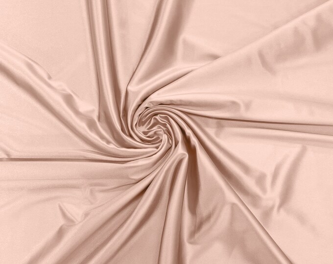 Lotus - Luxury Shiny Satin Stretch Spandex Fabric / Prom / Wedding / Cosplays.