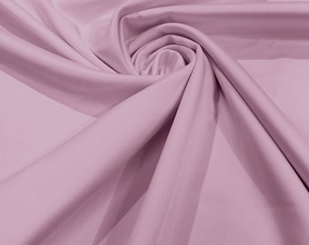 Dusty Pink Matte Duchess Satin Fabric – 60" Wide, Peau de Soie