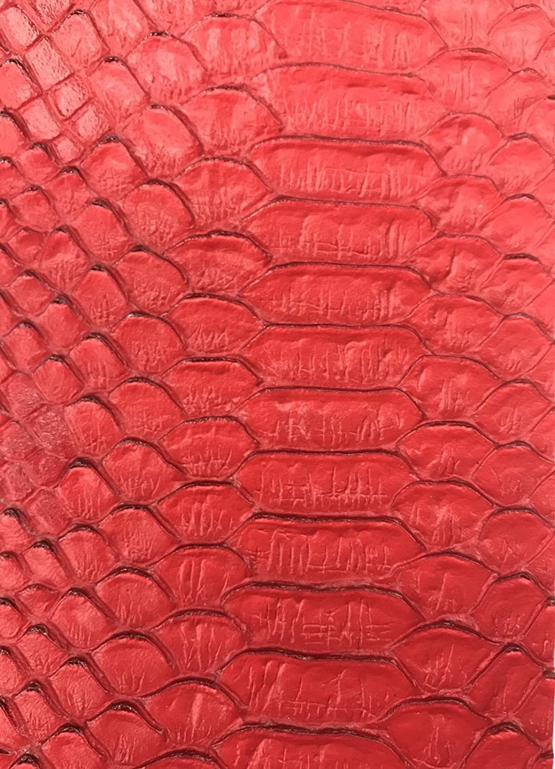 Red Faux Leather Upholstery Fabric by The Yard 54 Wide