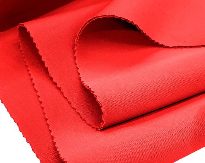 Neon Coral Neoprene Scuba Super Techno Fabric-2mm Thick-Solid Colors Collection-Sold by the Yard.