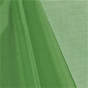 Kiwigroen 58/60&quot; breed 100% polyester Zacht lichtgewicht, transparant, doorzichtige kristalorganzastof Wordt op maat verkocht.