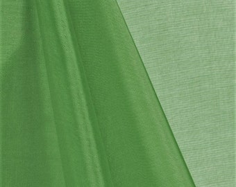 Kiwi Green 58/60" Wide 100% Polyester Soft Light Weight, Sheer, See Through Crystal Organza Fabric Sold By The Yard.