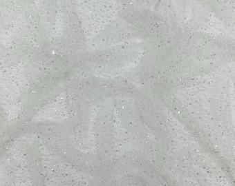 Ivory All Over Luxury Beaded Mesh with Pearls, Sequins for Wedding Dresses, Prom Gowns