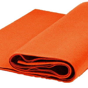 Acrylic Craft Felt Fabric by The Yard 72&quot; Wide - Orange