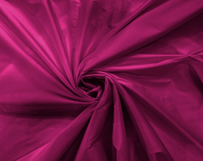 Light Magenta 100% Polyester Imitation Silk Taffeta Fabric 55" Wide/Costume/Dress/Cosplay/Wedding.