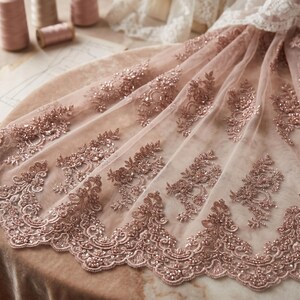 dusty pink wedding dress Rose Bridal Gown with Detachable Overskirt + Overskrit / Light Ivory The frothy rose pink detachable overskirt creates a fancy and royal ceremony style. Short Informal Strapless Wedding Dress