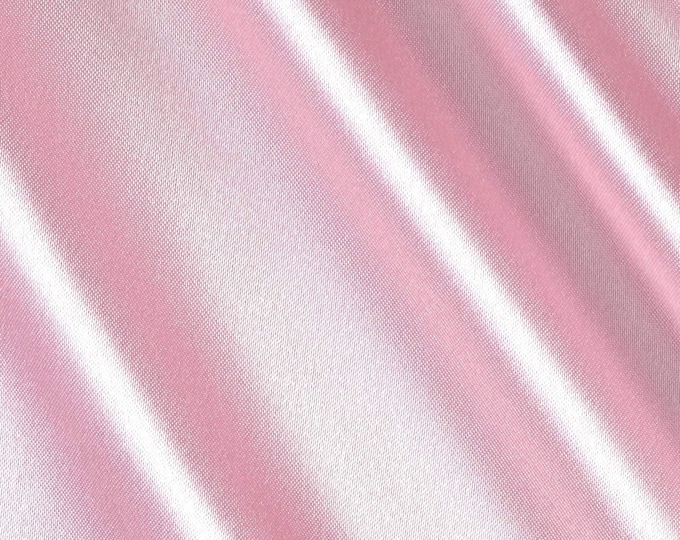 Pink Heavy Shiny Bridal Satin Fabric for Wedding Dress, 60" inches wide sold by The Yard.