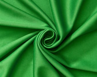 Kelly Green Polyester Knit Interlock Mechanical Stretch Fabric 58"/60"/Draping Tent Fabric. Sold By The Yard.