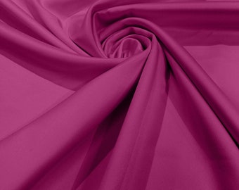 Hot Pink - Matte L'Amour Satin (Peau de Soie) Duchess Fabric Bridesmaid Dress 58"-60" Wide/Costume/wedding.