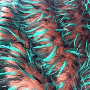 3 Tone Spikes Faux Fur- Shaggy Faux Fur-Fashion-Jackets-Apparel-Decorations-Throw Blankets-Sold By The Yard main image 1