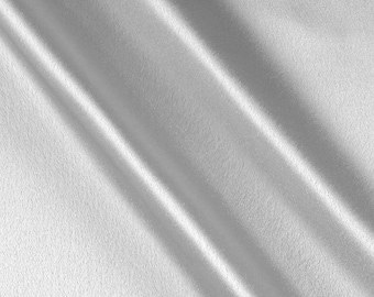 White Heavy Shiny Bridal Satin Fabric for Wedding Dress, 60" inches wide sold by The Yard.