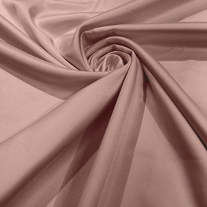 Rose Petal Matte Stretch Lamour Satin Fabric 58" Wide/Sold By The Yard. New Colors