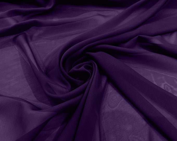 Pink 5 Yards 60" Wide Sheer Fabric Chiffon Fabric by The Yard Continuous Solid Color Draping Fabric for Wedding Party Easter Backdrop