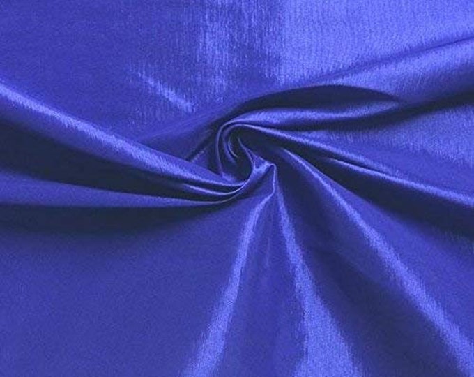Royal Blue 58" Wide Medium Weight Stretch Two Tone Taffeta Fabric, Sold By The Yard.