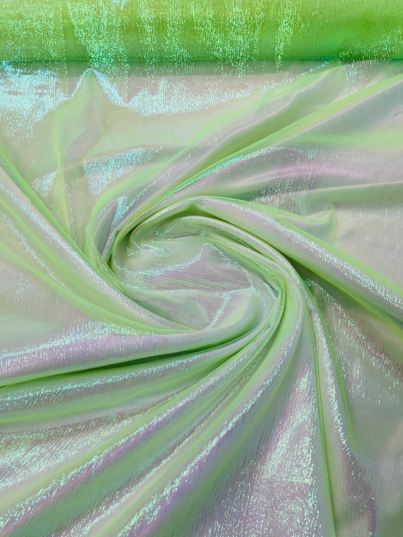 Crush Iridescent Shimmer Organza Fabric 45 Wide, Sells by the Yard