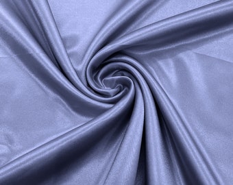 Sea Blue Crepe Back Satin Fabric 58" Wide| Bridal| Prom| Nightgown| Wedding.