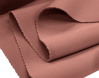 Terracotta Neoprene Scuba Super Techno Fabric-2mm Thick-Solid Colors Collection-Sold by the Yard.