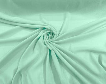 Mint Cotton Gauze Fabric 100% Cotton 48/50" inches Wide Crinkled Lightweight Sold by The Yard.