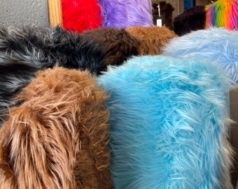 Shaggy Long Pile Soft Faux Fur Fabric for Fur suit, Cosplay Costume, Photo Prop.