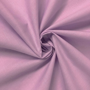Lavender 58-59&quot; Wide Premium Light Weight Poly Cotton Blend Broadcloth Fabric Sold By The Yard.
