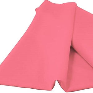 Hot Pink Spun Poplin Polyester 60" Wide Fabric | Sold by the Yard. image 1