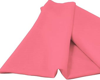 Tela de popelina de poliéster hilado color rosa intenso de 152 cm de ancho / Se vende cortada a medida.