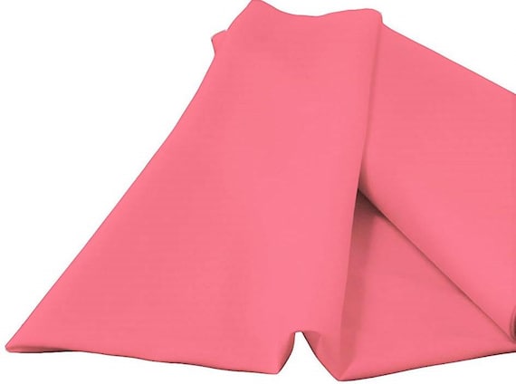 Hot Pink Spun Poplin Polyester 60" Wide Fabric | Sold by the Yard.