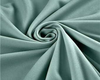 Seafoam Stretch Crepe Scuba Techno Knit Polyester Spandex Fabric for Bows, Top Knots, Head Wraps, Clothes, Costumes, Crafts