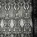 New Black shiny sequin damask design on a Nude 4 way stretch mesh-sold by the yard.