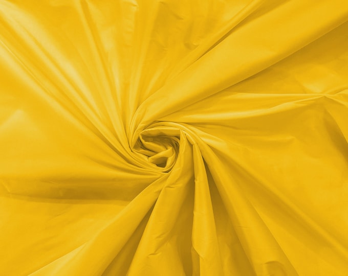 Mango Yellow 100% Polyester Imitation Silk Taffeta Fabric 55" Wide/Costume/Dress/Cosplay/Wedding.